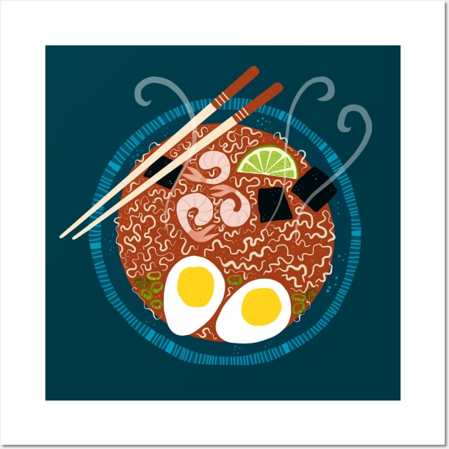 Ramen Noodles for Lunch Wall Art by NicSquirrell